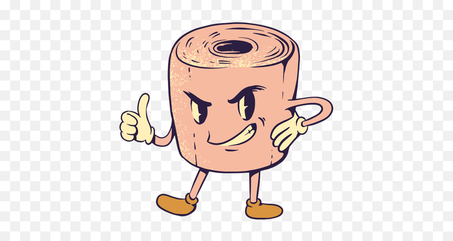 Evil Toilet Paper Character Transparent - Happy Emoji,No Toilet Paper Emoji