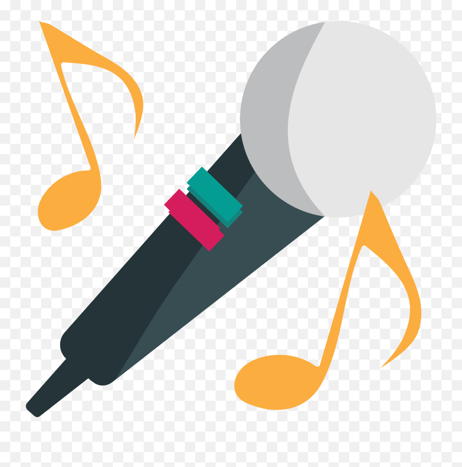 Microphone Emoji Clipart - Clip Art,Karaoke Emoji