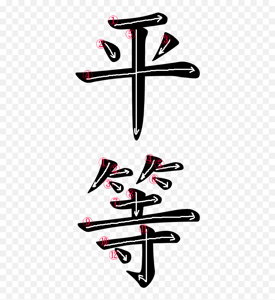 Japanese Word Images For The Word Equality Japanese Word - Vertical Emoji,Anime Emoji Symbols