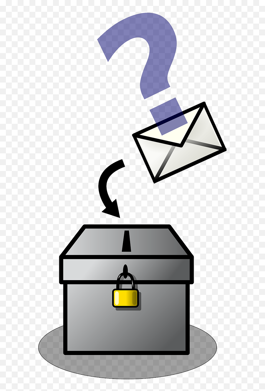 Ballot Box Png - Voting Box Lock Que Es Voto Secreto Que Es Voto Secreto Emoji,Emoticon Vote Red X In Box