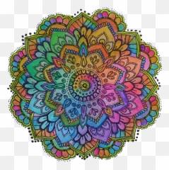 Life Mantra For Each Zodiac Sign - Mandala Art Color Png Emoji,Never Let Your Emotions Overpower Your Intelligence