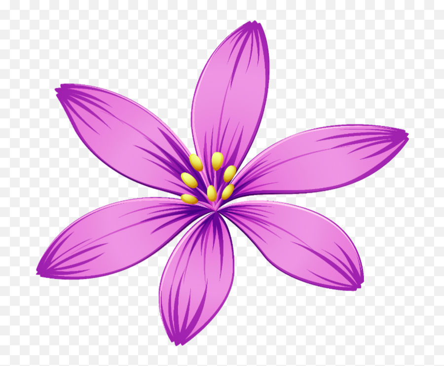 Gulabi Colour And Single Flower Png - Vector De Flores Moradas Emoji,Emojis Flower Omg