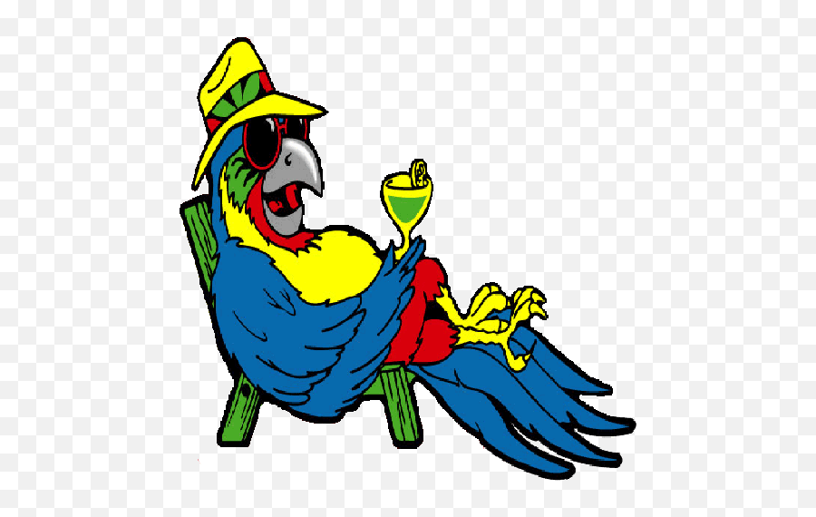 Parrot Head - Clip Art Margaritaville Parrot Emoji,Buffett Song Emojis