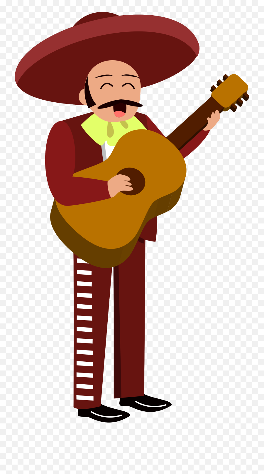 Free Mariachi Musician Playing Guitar - Mariachi Png Emoji,Facebook Emoticon Mariachi