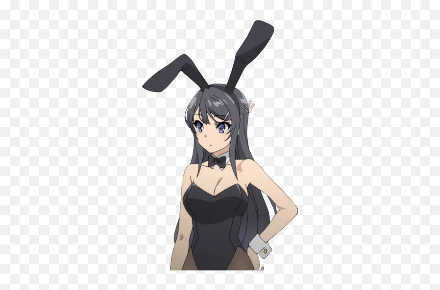Seishun Buta Yarou Wa Bunny Girl Senpai - Bunny Girl Senpai Sticker Emoji,Senpai Emoji