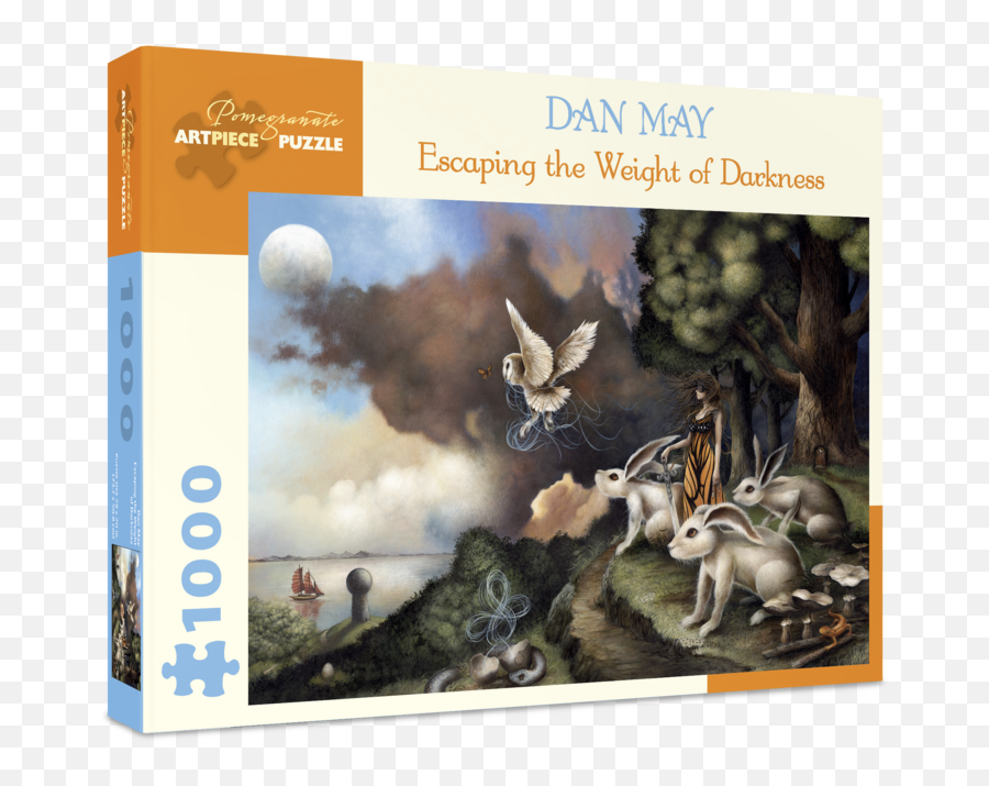 Dan May Escaping The Weight Of Darkness 1000 - Piece Jigsaw Puzzle Emoji,Slide Show Emotion In Art