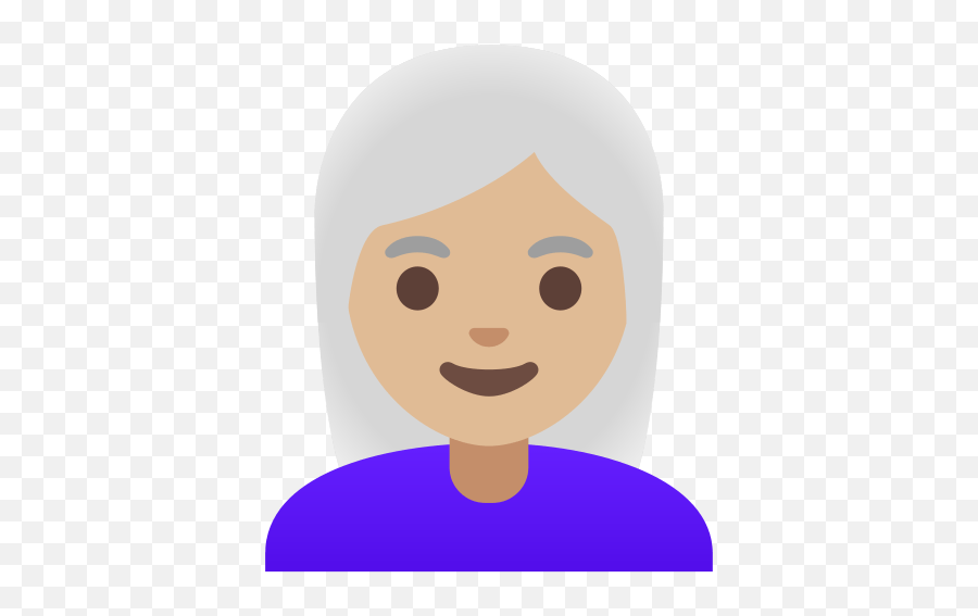 U200d Woman With White Hair And Medium Light Skin Tone Emoji,Medium Emojis