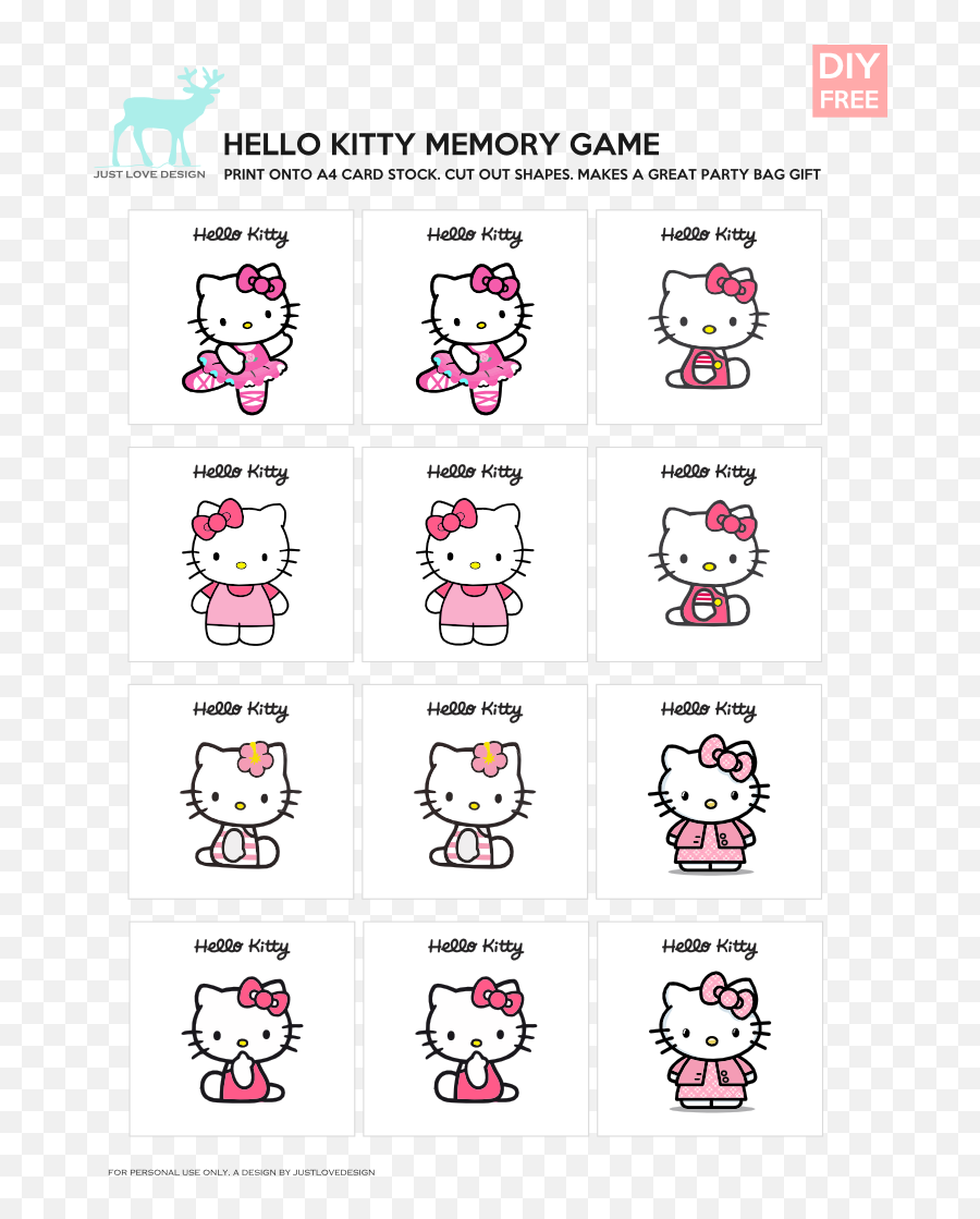 Gaming Clipart Memory Game Gaming - Hello Kitty Emoji,Printable Emoji Games