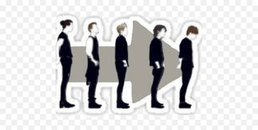 One Direction Stickers Emoji,Walking Emoji Other Direction