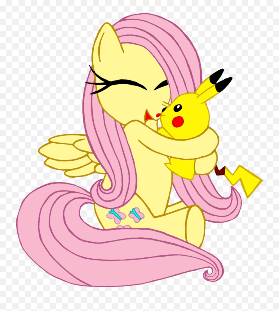 My Pic Of Fluttershy And Pikachu - Visual Fan Art Mlp Forums Fluttershy Pikachu Emoji,Pikachu Discord Emoji