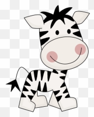 Clipart Girl Zebra Cute - Cute Zebra Vector Png Transparent Baby Zebra Clipart Png Emoji,Zebra Emoji
