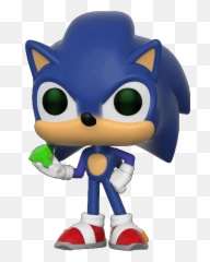 Sonic Movie Funko Pop Sticker - Sonic With Emerald Funko Pop Emoji,Emoji Movie Funko Pop