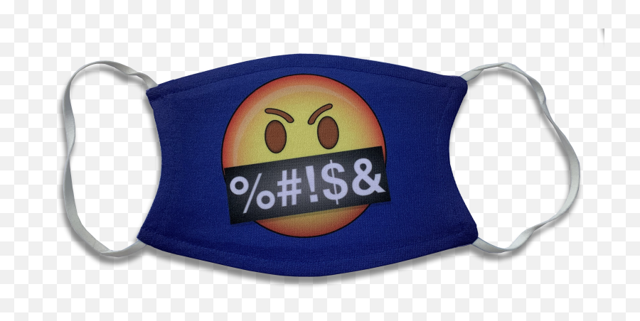 Custom Printed Logo Face Masks Digital Designed Solutions - Microfiber Emoji,Cheesy Grin Emoji