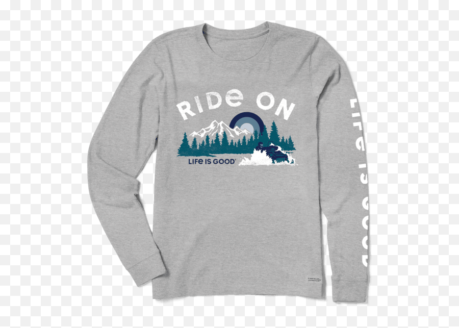 Womenu0027s Ride On Snowmobile Crusher Long Sleeve Life Is - Long Sleeve Emoji,Emoji Socks Foot Locker