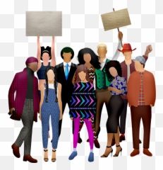Black Lives Matter March - People Png Transparent Diversity Emoji,Guess The Emoji Mailbox Policeman