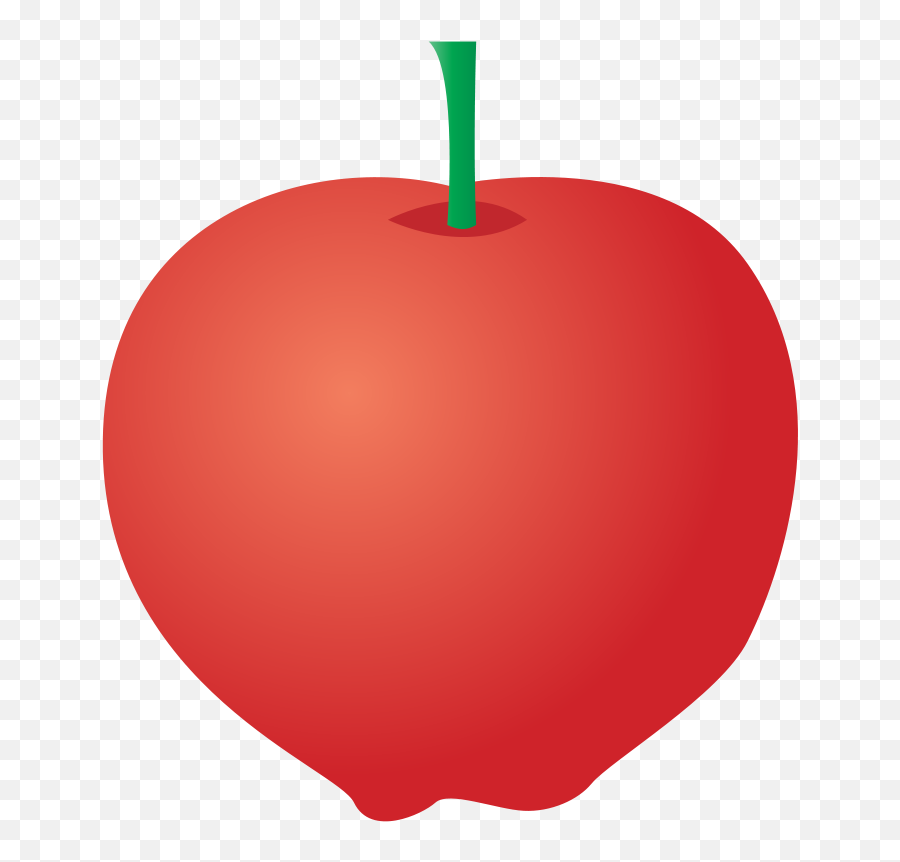 Heart Christmas Ornament Apple Png - Assymetrical Clipart Emoji,Apple Color Emoji