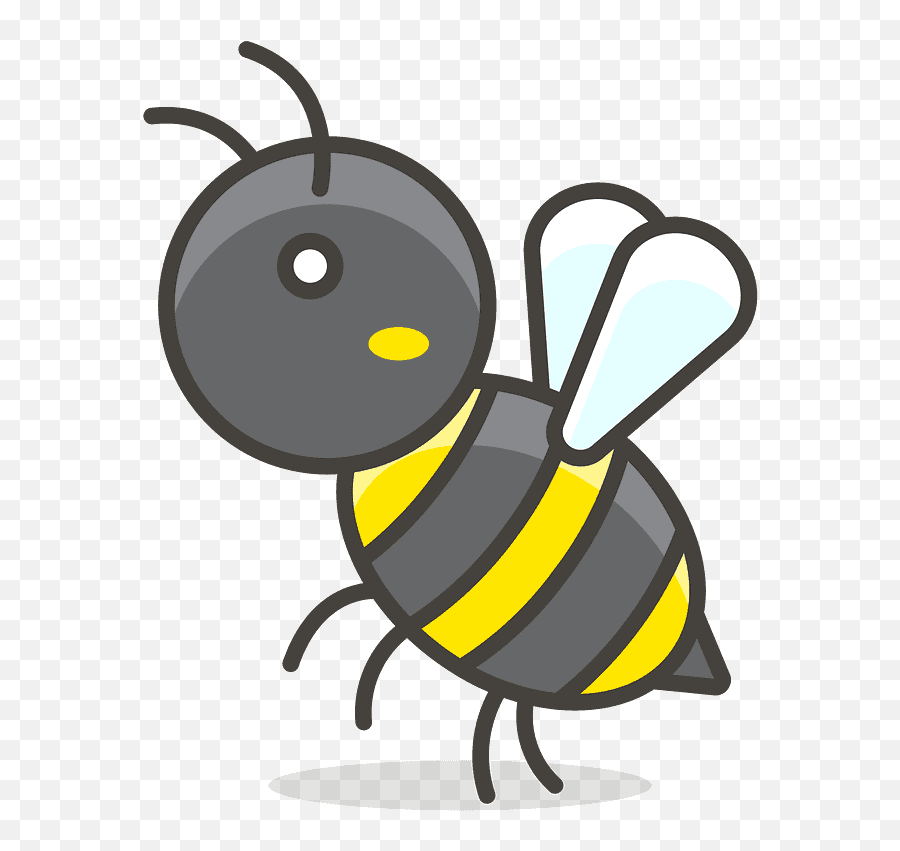 Bee Emoji Icon Of Colored Outline Style - Bug Emoji Bee,Honey Bee Emoji