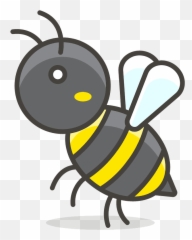 Bee Emoji Icon Of Colored Outline Style - Bug Emoji Bee,Honey Bee Emoji