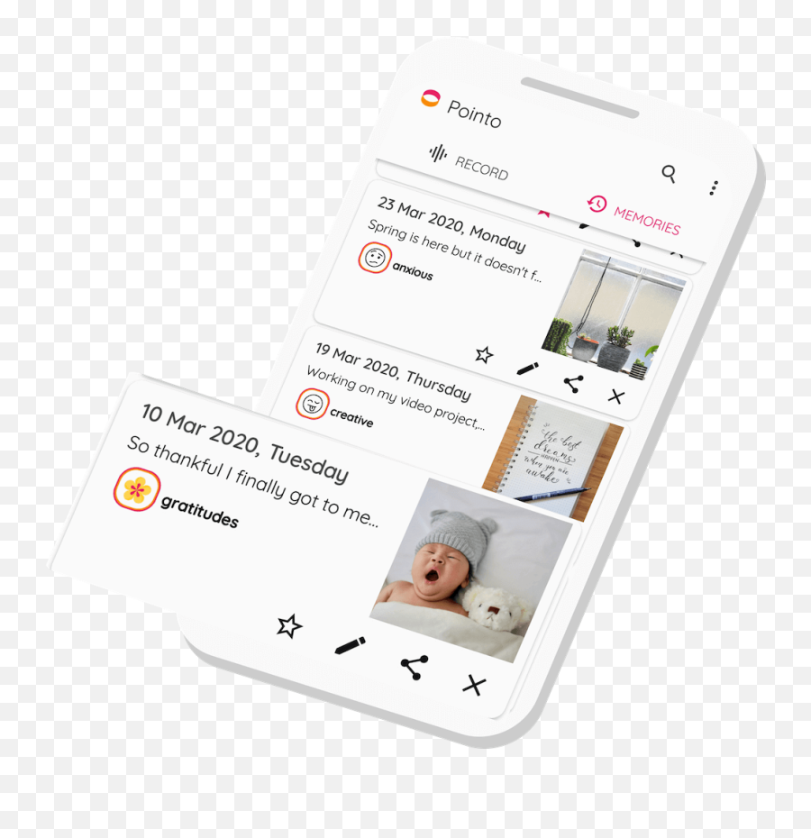 Pointo - Smartphone Emoji,Emotions Diary