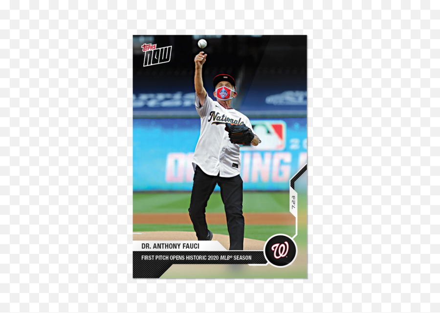 Dr Anthony Fauci - Mlb Topps Now Card 2 Print Run 51512 Fauci Topps Card Emoji,Baseball Emotion Team Usa