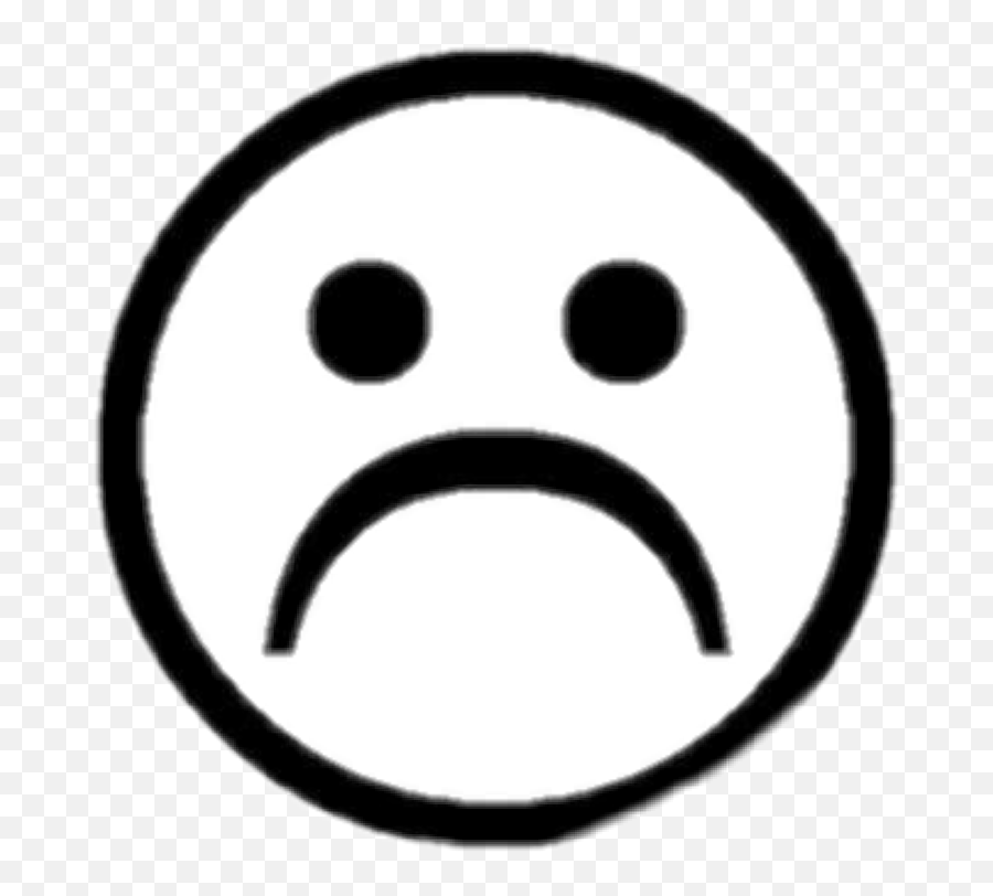 The Most Edited Laurasad Picsart - Sad Face Clipart Black And White Emoji,Emoticon Muy Triste