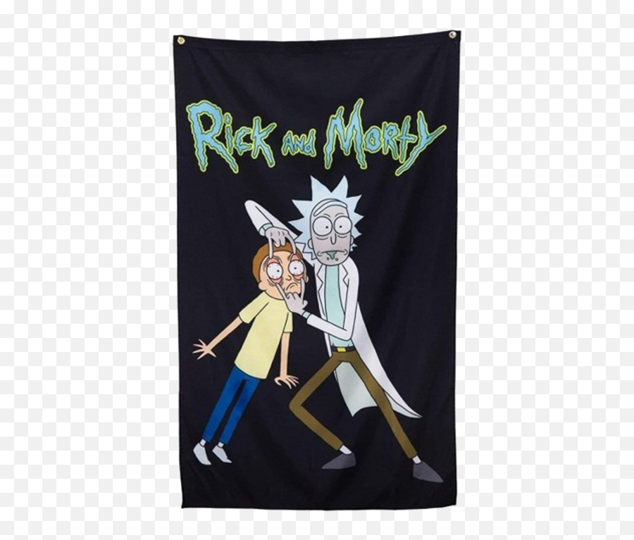 Eyes Wide Open Rick And Morty Banner - Sweat Rick And Morty Emoji,Rick And Morty Japanese Emoticon