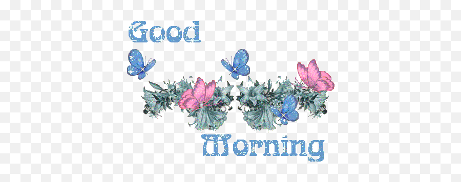 Butterflies Glitter Gud Morning Pics Good Morning Gif - Butterfly Good Morning Images Gif Emoji,Emoticons Viber Pray