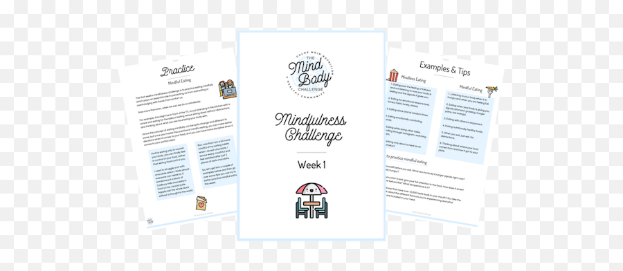 The 12 Week Mind Body Challenge - Document Emoji,Annya Emotions