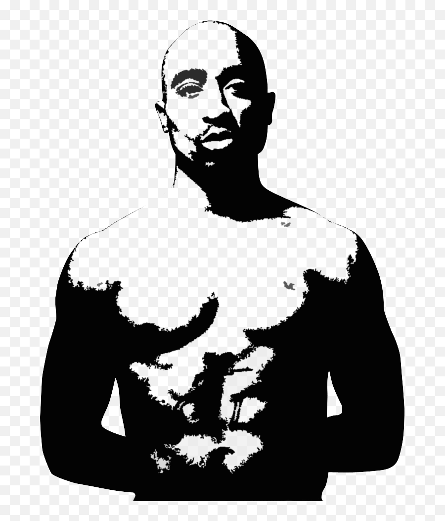 Stencil - Tupac Stencil Emoji,2pac Emoji