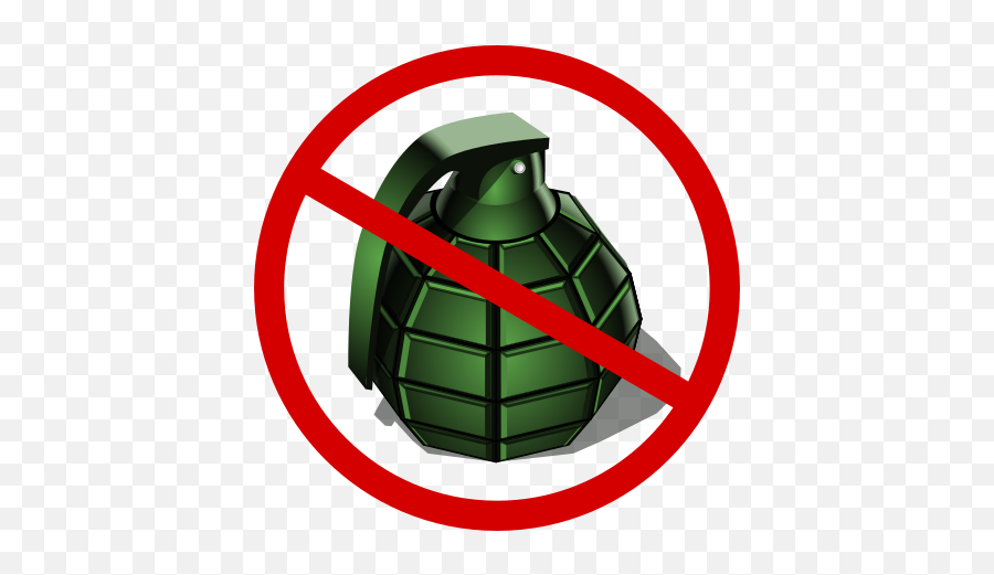 No Hand Grenades Clip Art Image - Clipsafari No Grenades Emoji,Grenade Emoji 256x256