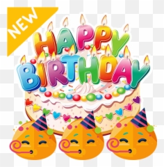 Happy Birthday Stickers - Birthday Wishes Sticker Download Emoji,Happy Birthday Emoji Action