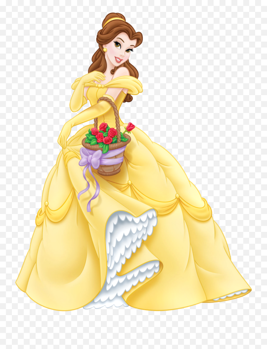 Transparent Princess Belle Png Cartoon - Belle Disney Princess Png Emoji,Name A Disney Movie With Emojis Pocahantus