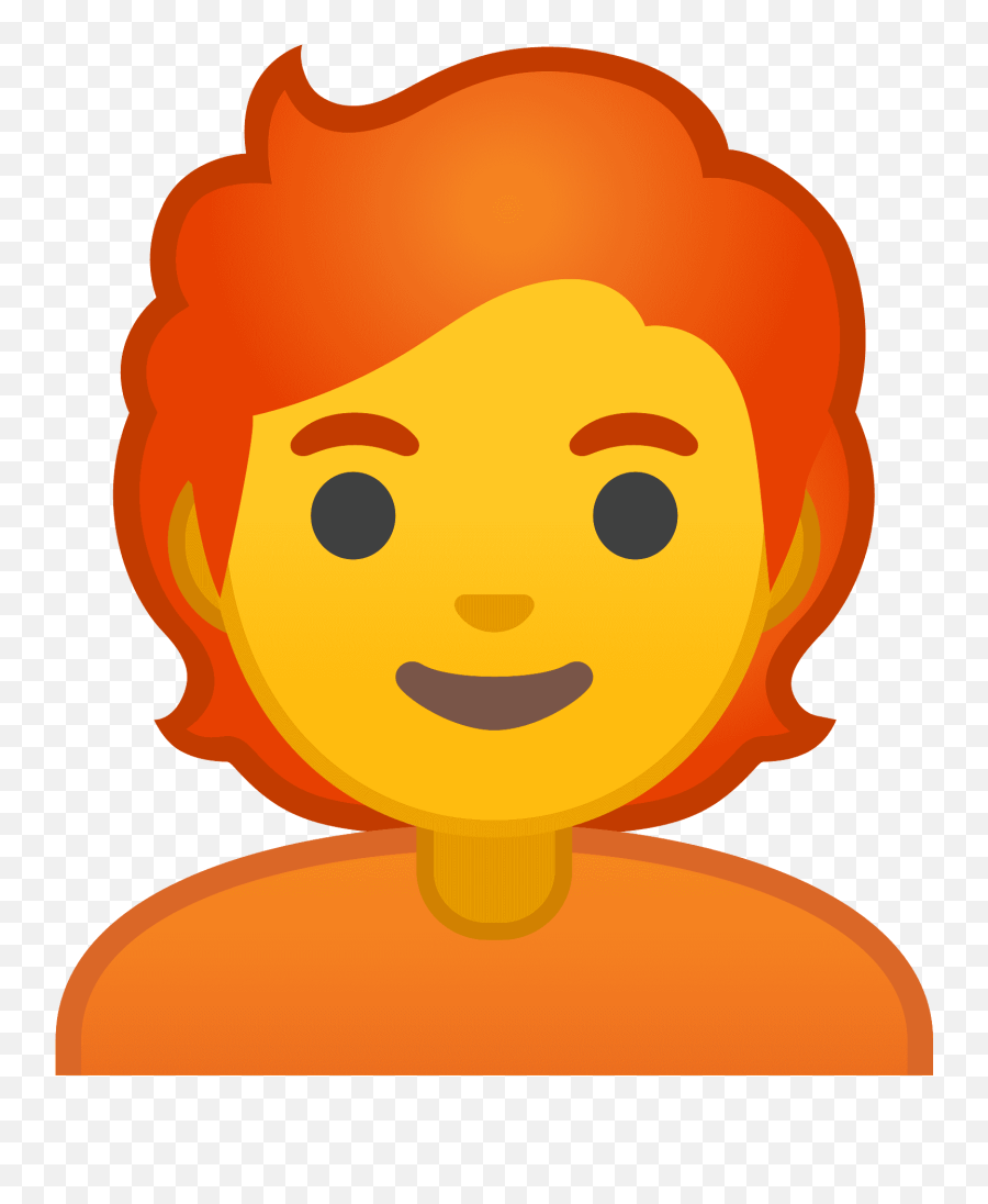 Red Hair Emoji Clipart - Orange Person Emoji,Gender Neutral Emojis