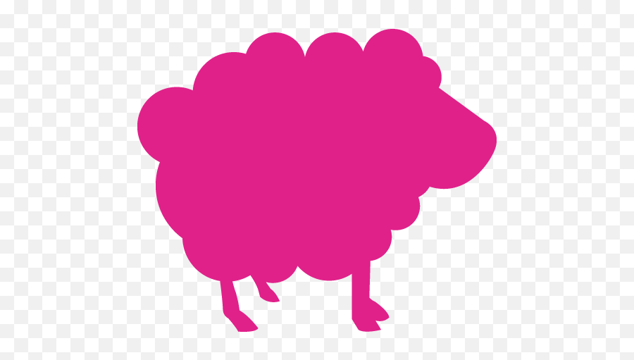 Barbie Pink Sheep 3 Icon - Sheep Icon Png Blue Emoji,Pink Sheep Emoticon
