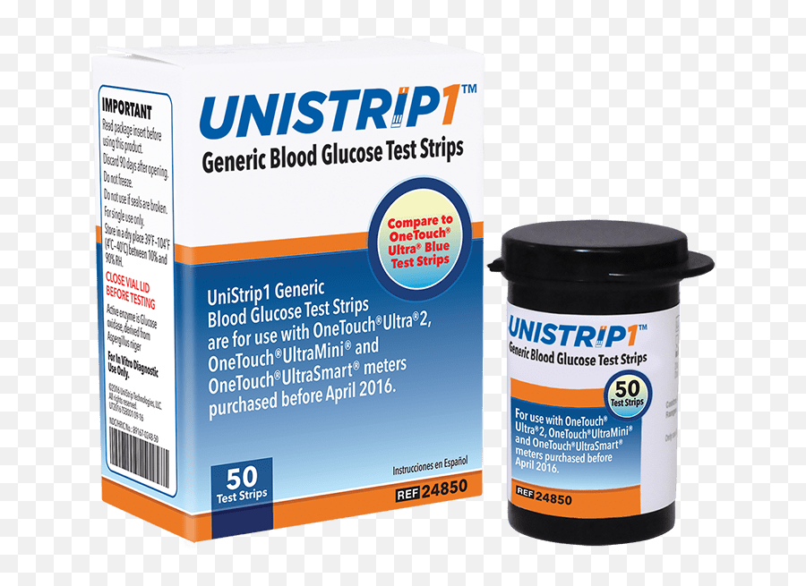Generic Blood Glucose Test Strip Unistrip 50 Test Strips Emoji,Strip Emotions By Touch On Forehead