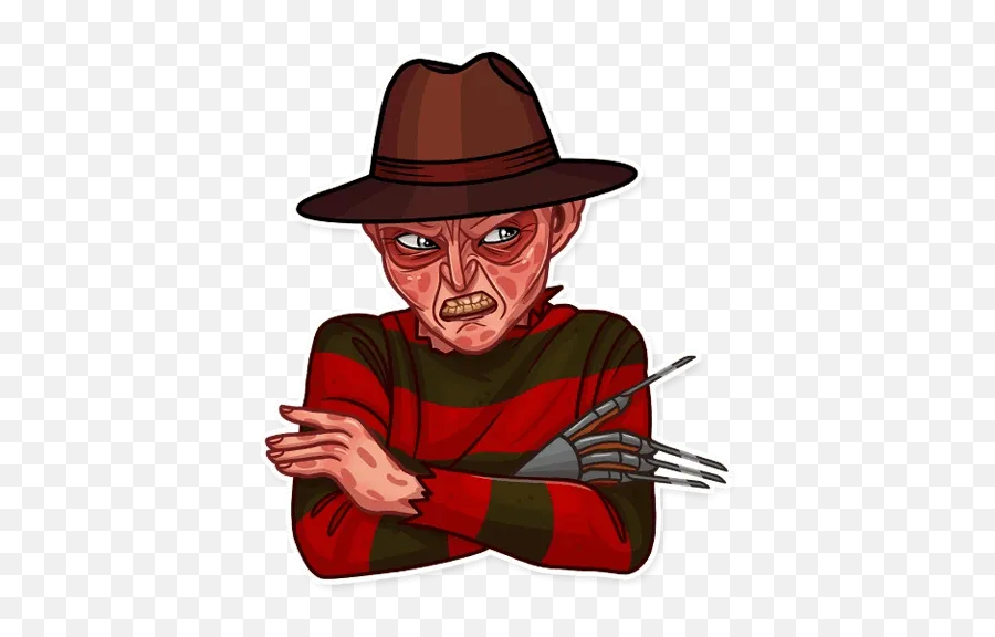 U201cfreddy Kruegeru201d Stickers Set For Telegram - Freddy Krueger Tlgrm Eu Emoji,Freddy Krueger Emoji