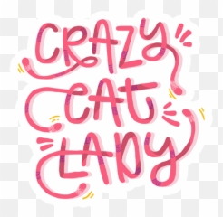 Crazy Cat Lady Sticker - Just Stickers Emoji,Crazy Cat Lady Emoticon