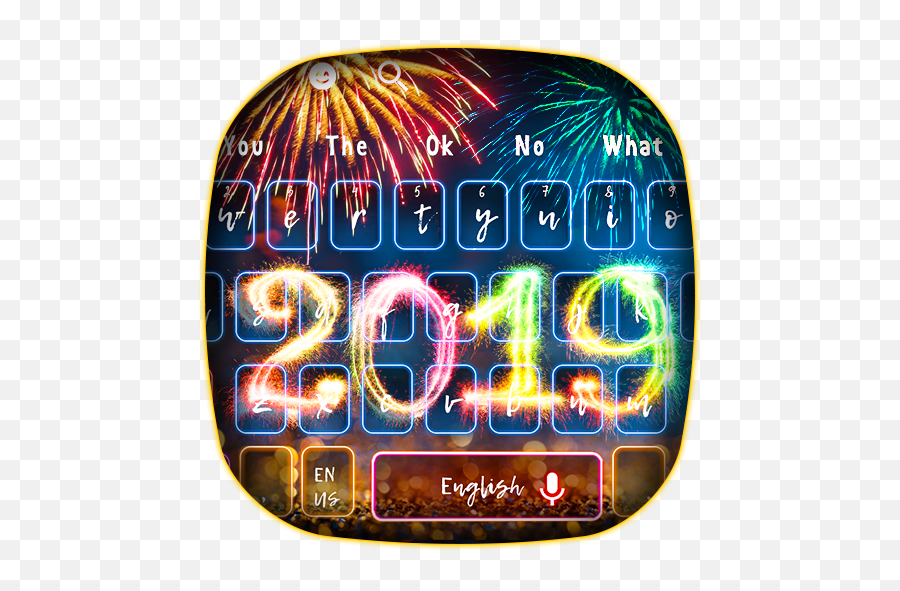 2019 Happy New Year Keyboard Theme - Year Of 2014 Emoji,Happy New Year Emoji 2019