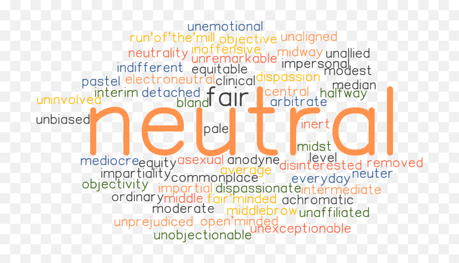 Neutral Synonyms And Related Words What Is Another Word - Dot Emoji,Neutral Emotions