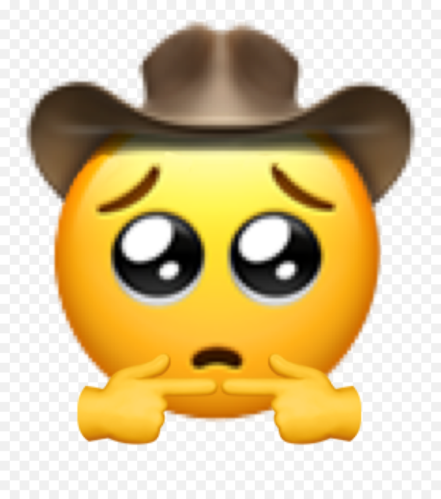 Emoji Myedit Sticker - Sad Cowboy Emoji Copy And Paste,Repost Emoji