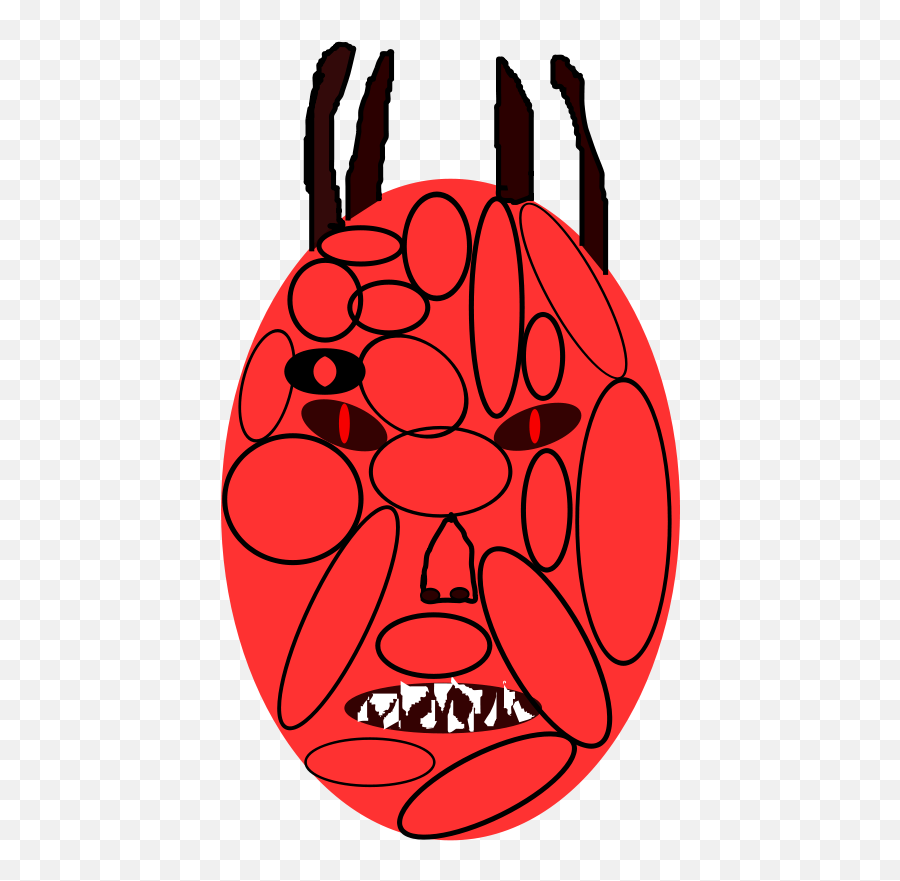 Free Clip Art Emoticons Devil Face By Nicubunu - Dot Emoji,Demon Emoticons