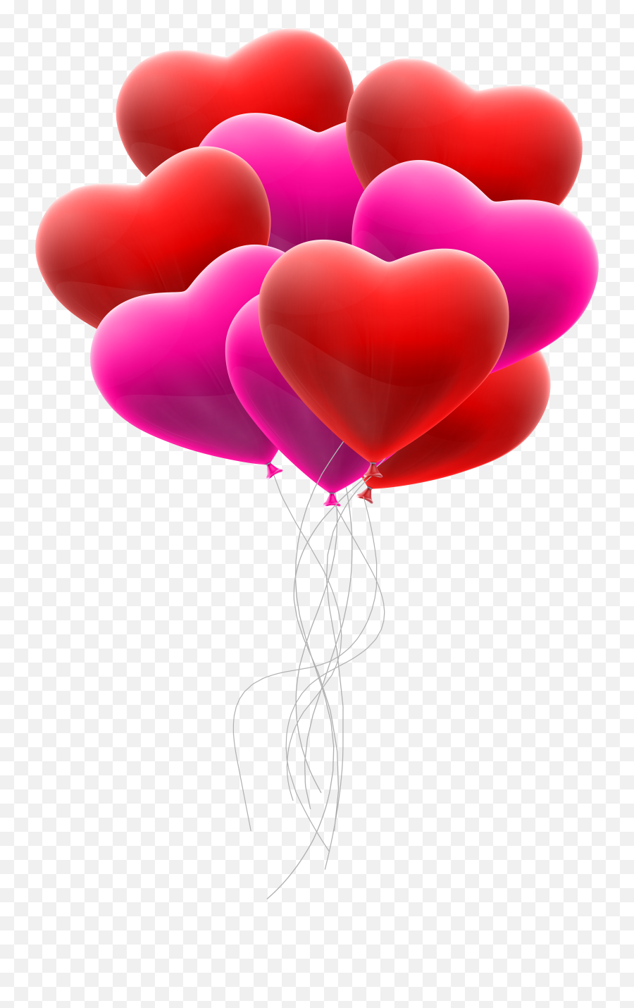 Pink Heart Balloon No Background - Heart Balloons Transparent Background Emoji,Red Balloon Emoji
