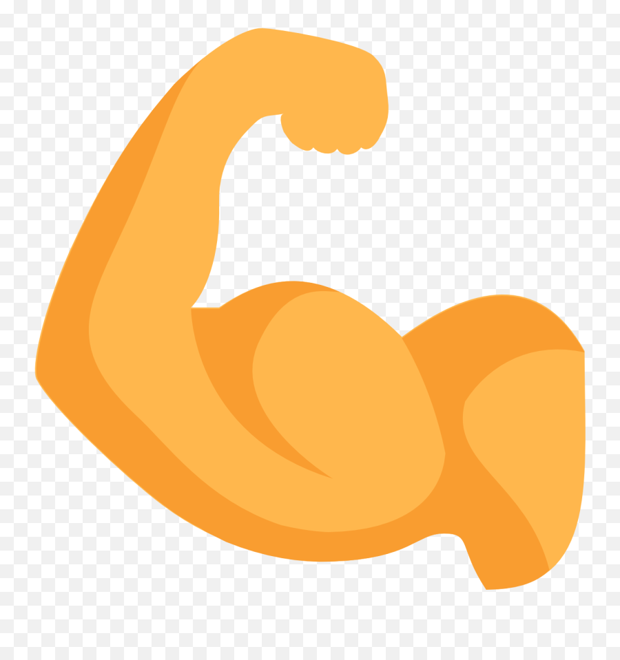Flexing Muscles - Transparent Flexing Arm Png Emoji,Flex Emoji