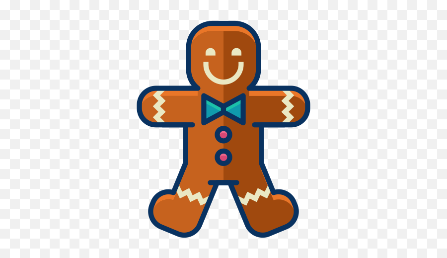 Christmas Cookie Dessert Gingerbread Man Sweet Icon - Icon Cookie Christmas Png Emoji,Snow Globe And Cookie Emoji