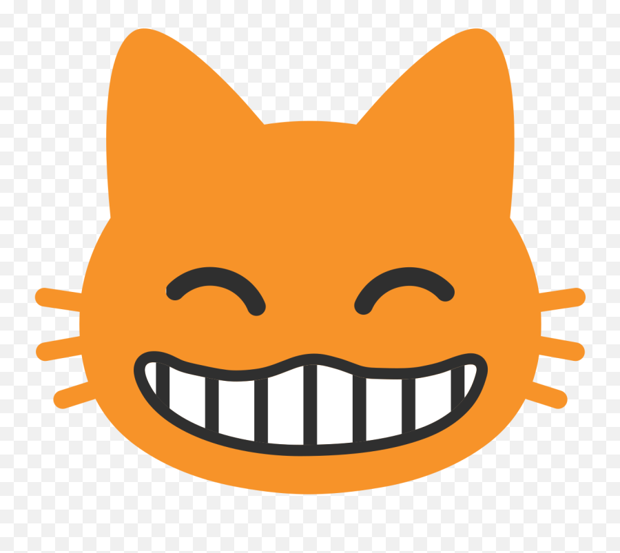 Grinning Cat With Smiling Eyes Emoji - Android Smiling Cat Emoji,Cat Smile Emoji
