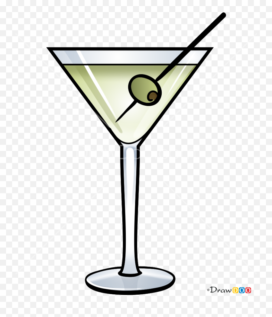 How To Draw Dry Martini Coctails - Martini Glass Emoji,Martini And Party Emoji