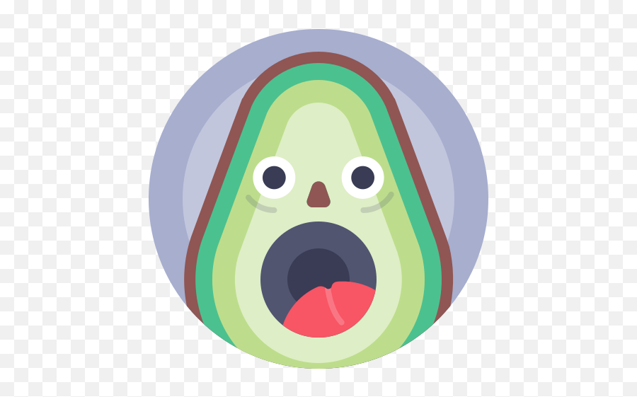 Avatar Avocado Food Scream Free Icon - Avocado Screaming Emoji,Food Emoticons Text