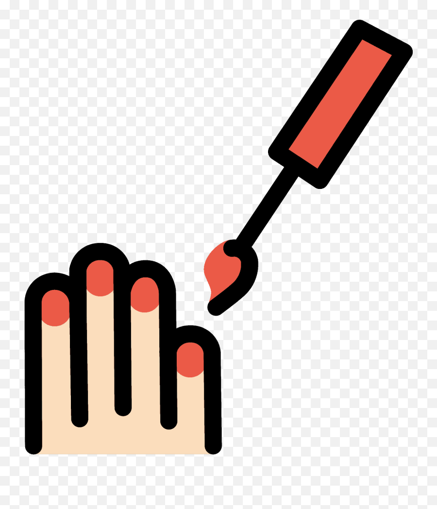 Nail Polish Emoji Clipart - Language,Nail Polish Emoji Transparent
