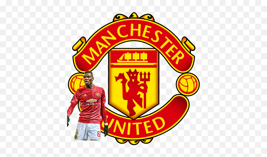 Soccer Paul Pogba Sticker - Manchester United Logo Emoji,Pogba Emoji