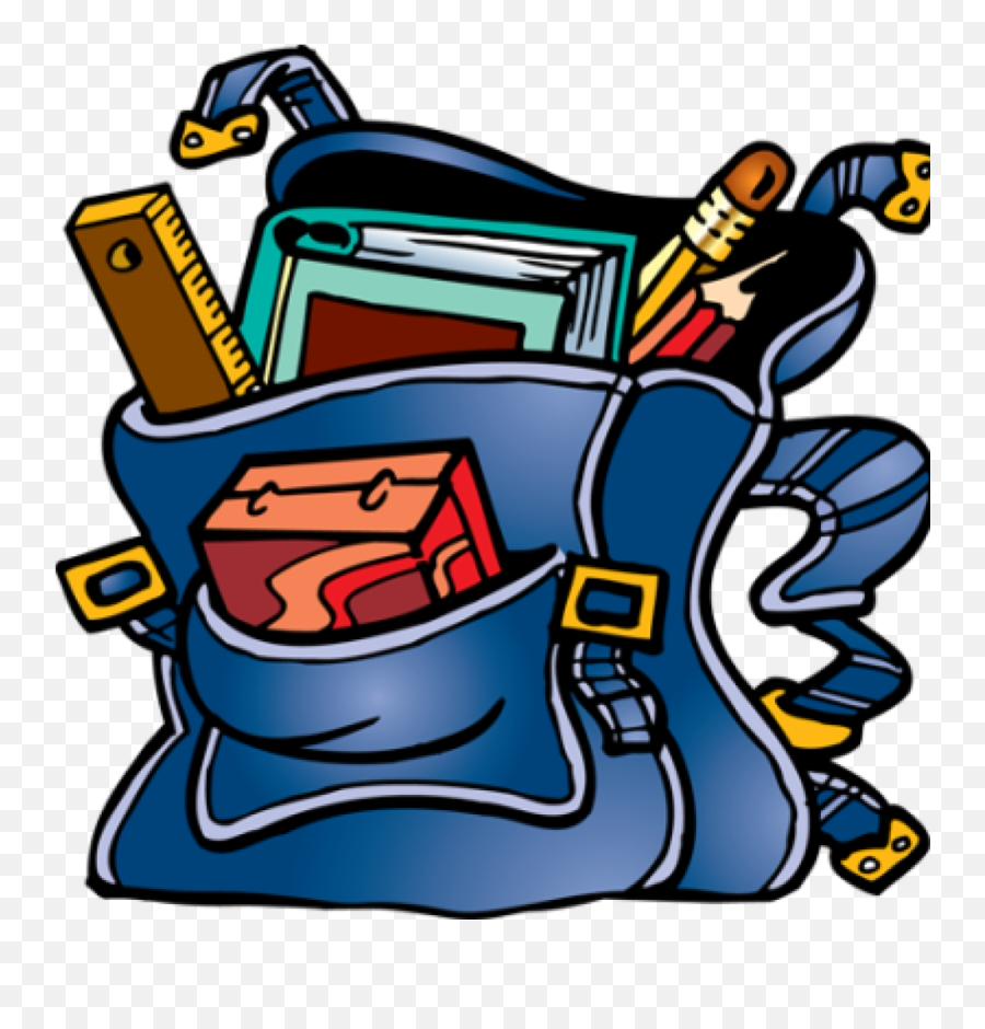 Clipart Book Backpack - Books And Bag Clipart Emoji,Book Backpack Emoji